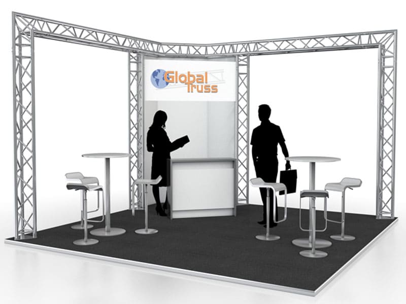 Eckiges Messestand-Grundgerüst